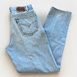 Vintage Levis 545 Jeans Mens 30 x 32 Denim Brown Tag Loose Fit Grunge 90s Skater